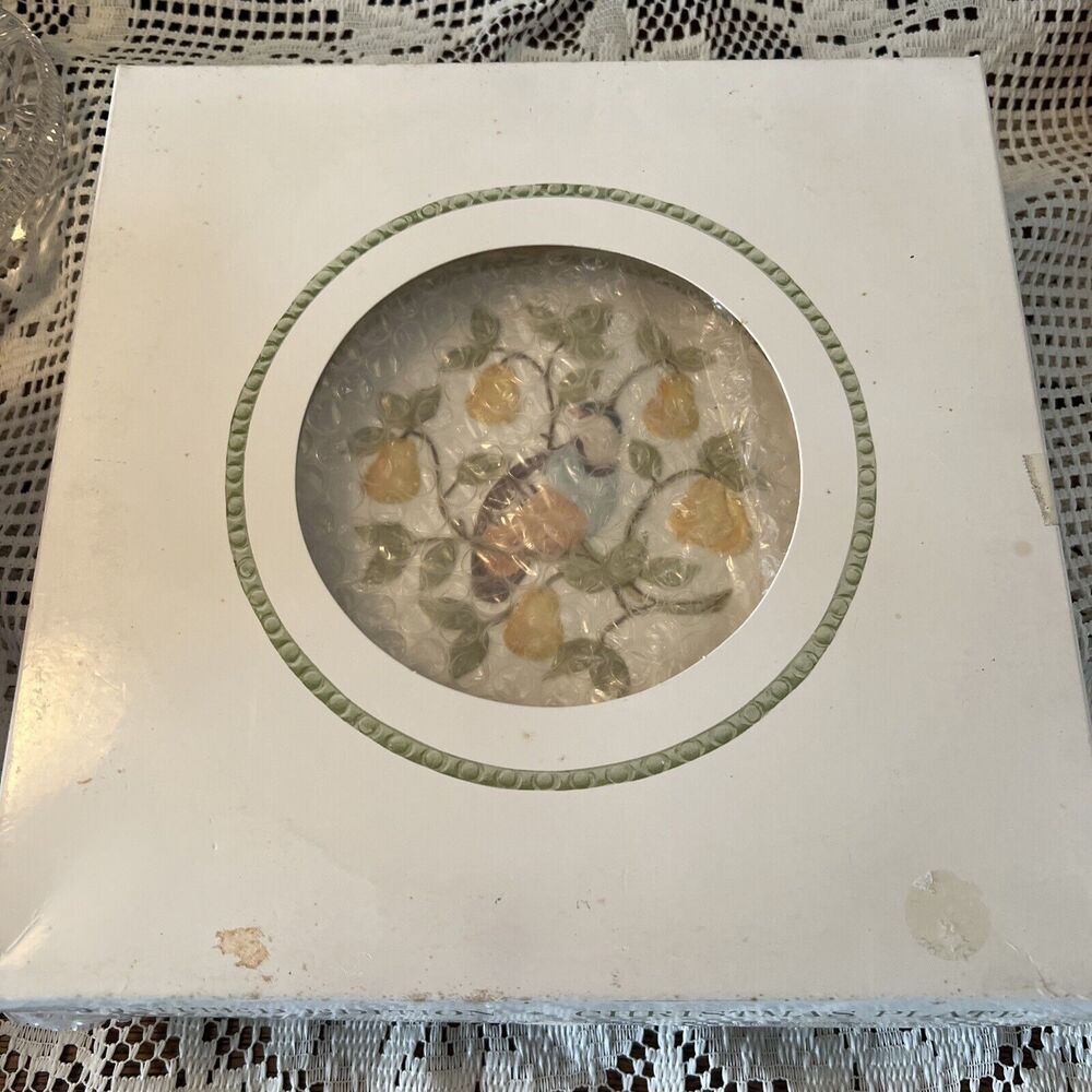 Vintage Metlox Vernon Ware Collector Plate # 1 "Partridge in a Pear Tree" 1971